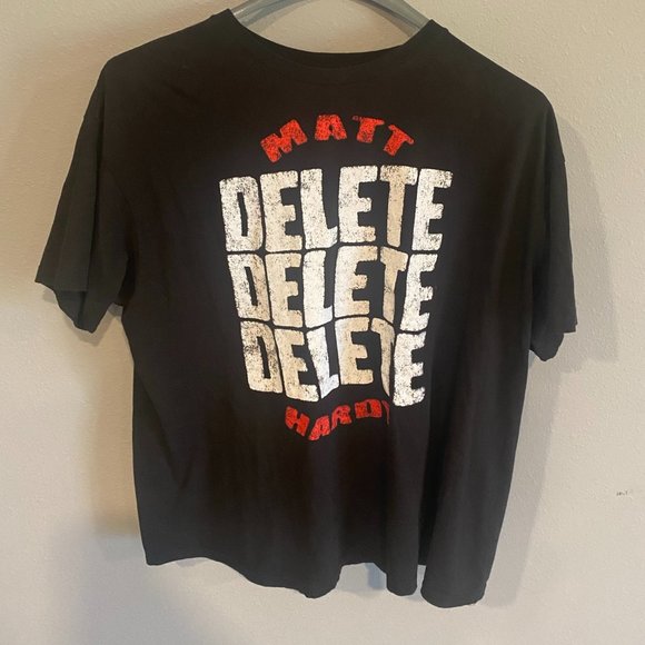 WWE MATT HARDY DELETE DELETE DELETE XL T-SHIRT - Picture 1 of 2